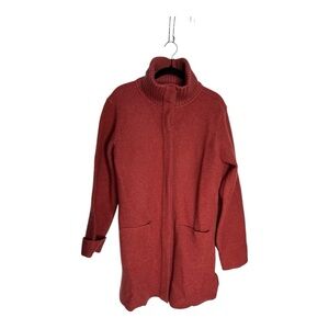 Elegant wool Red Women's Coat